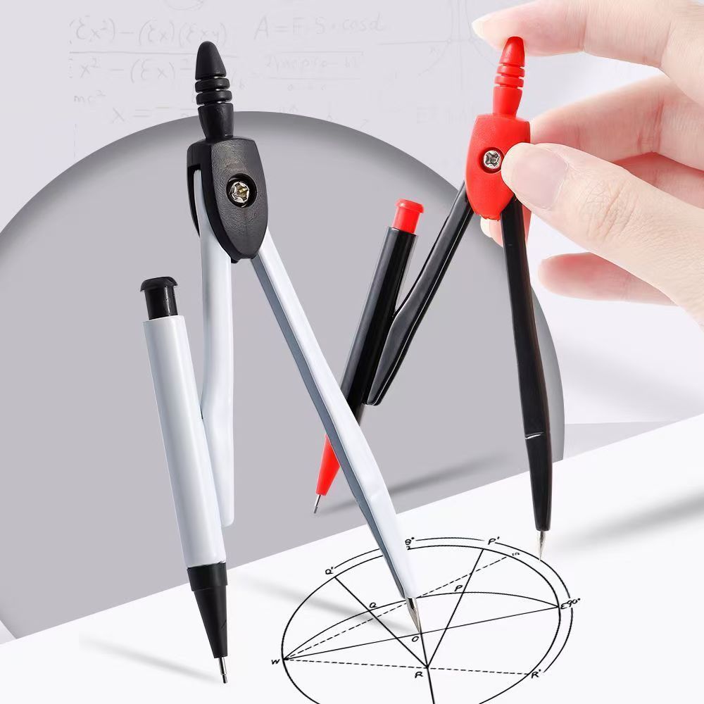 Math Geometry Set With Compass - Bússola de metal profissional matemática geometria