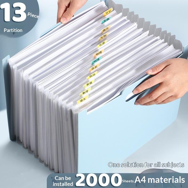 Expandable Accordion File Folder 13 Pockets - Pasta de arquivo expansível tipo acordeão