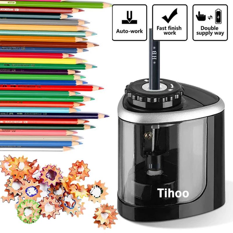 Electric Pencil Sharpener Usb - Apontador de lápis elétrico, automático, funciona