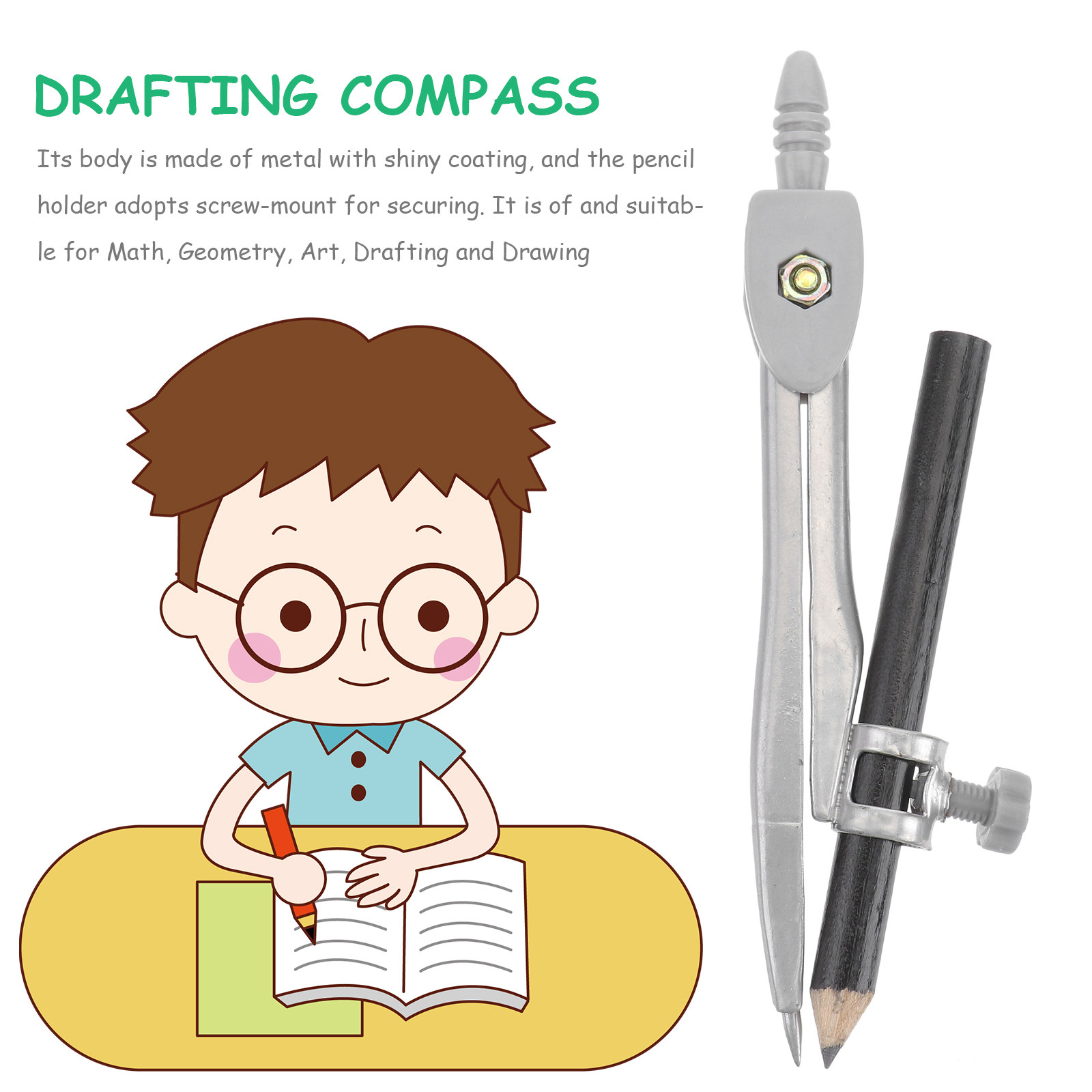 Conjunto de Compasso Profissio - Math Geometry Set With Compass avaliação e preço