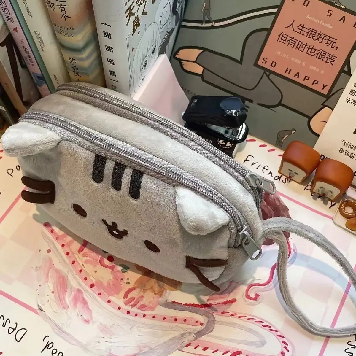 Estojo de Lápis Kawaii Pusheen - School Supplies avaliação e preço