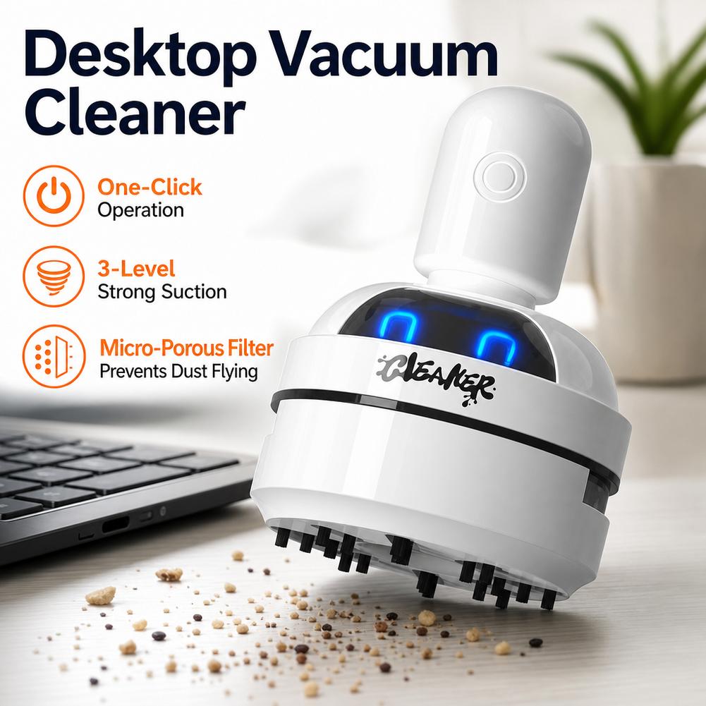 Aspirador de pó de mesa, recar - Mini Desktop Vacuum Cleaner For Eraser Dust avaliação e preço