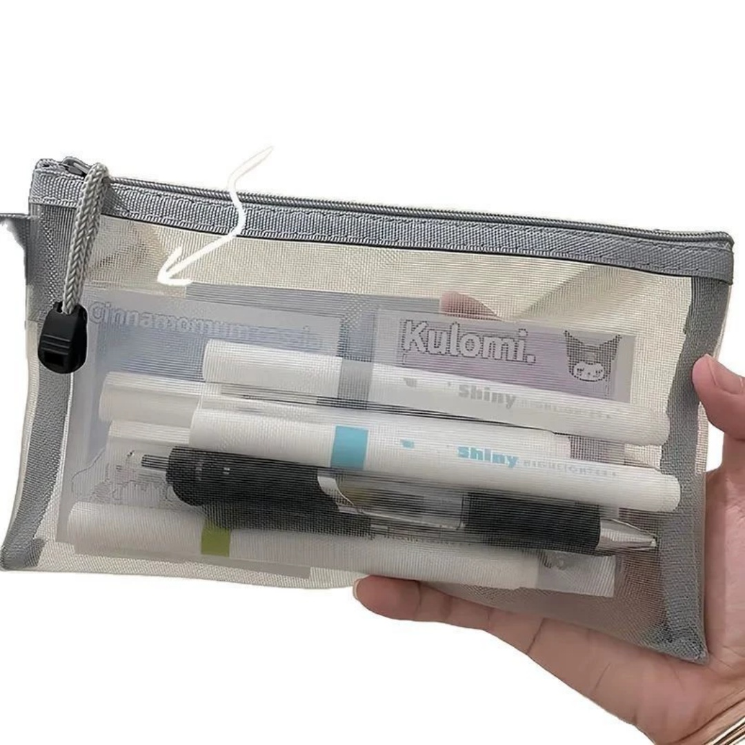 Bolsa de armazenamento de lápi - Clear Mesh Pencil Pouch For Exam avaliação e preço