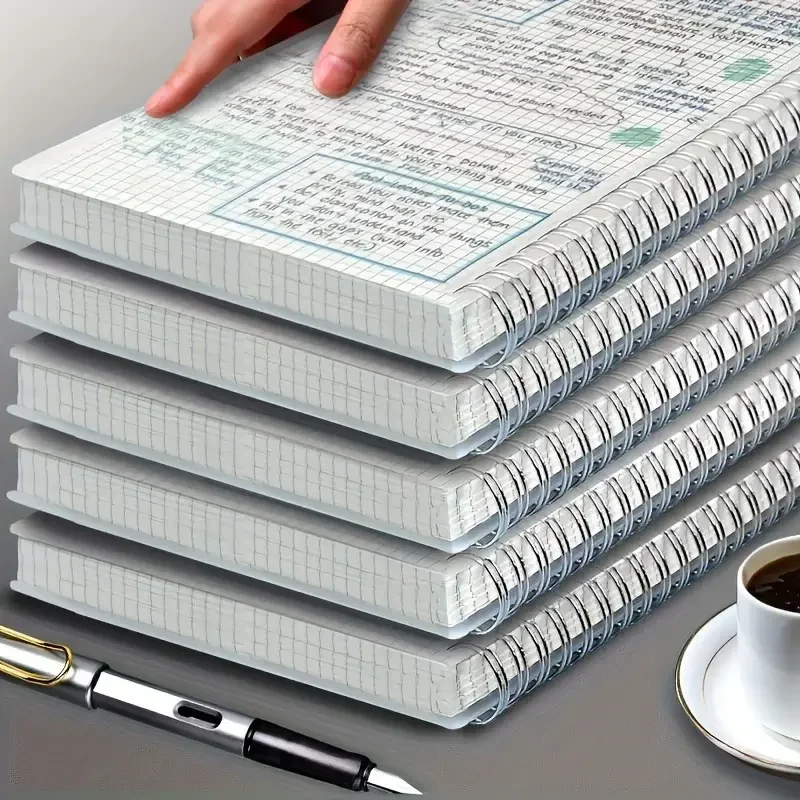Caderno Espiral A5 com Páginas - Spiral Bound Grid Notebook A5 avaliação e preço